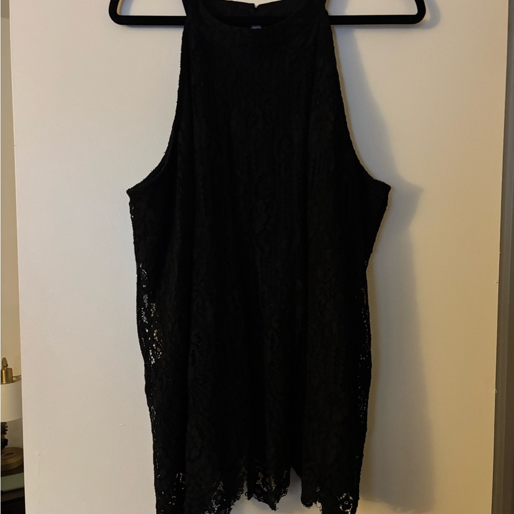 Torrid Black Lace Halter Top